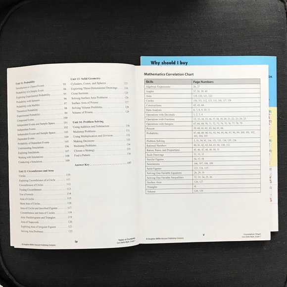 Math Practice Books - Houghton Mifflin Harcourt  Grade 7,  Kumon Grade 6 - Picture 6 of 9